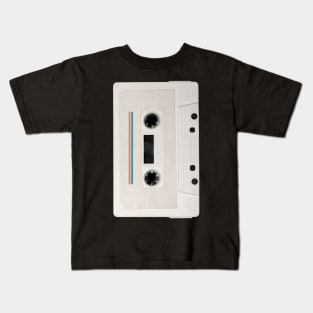 White 1980s Cassette Tape Kids T-Shirt